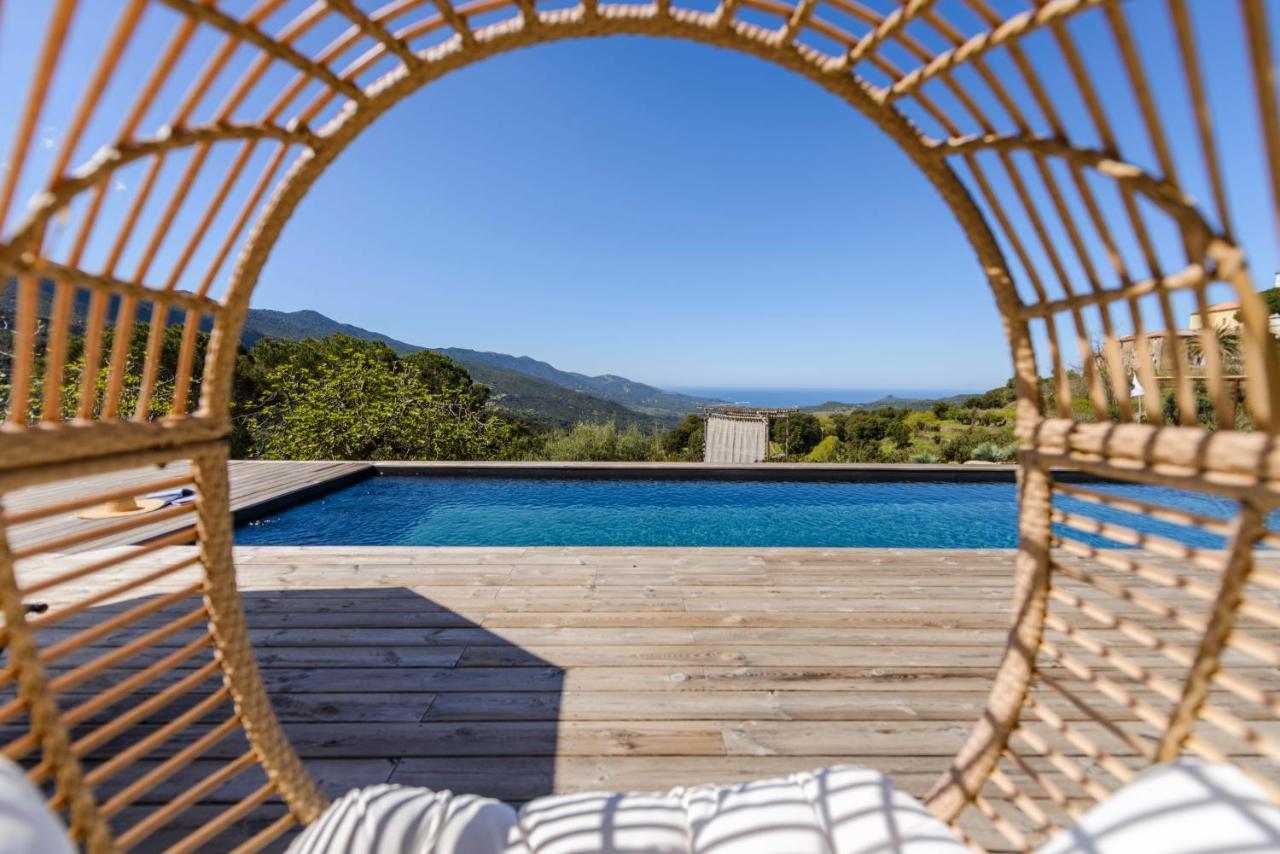 Terre De Maquis, Maison D'Hotes Vue Mer Corse Sari-D'orcino Esterno foto