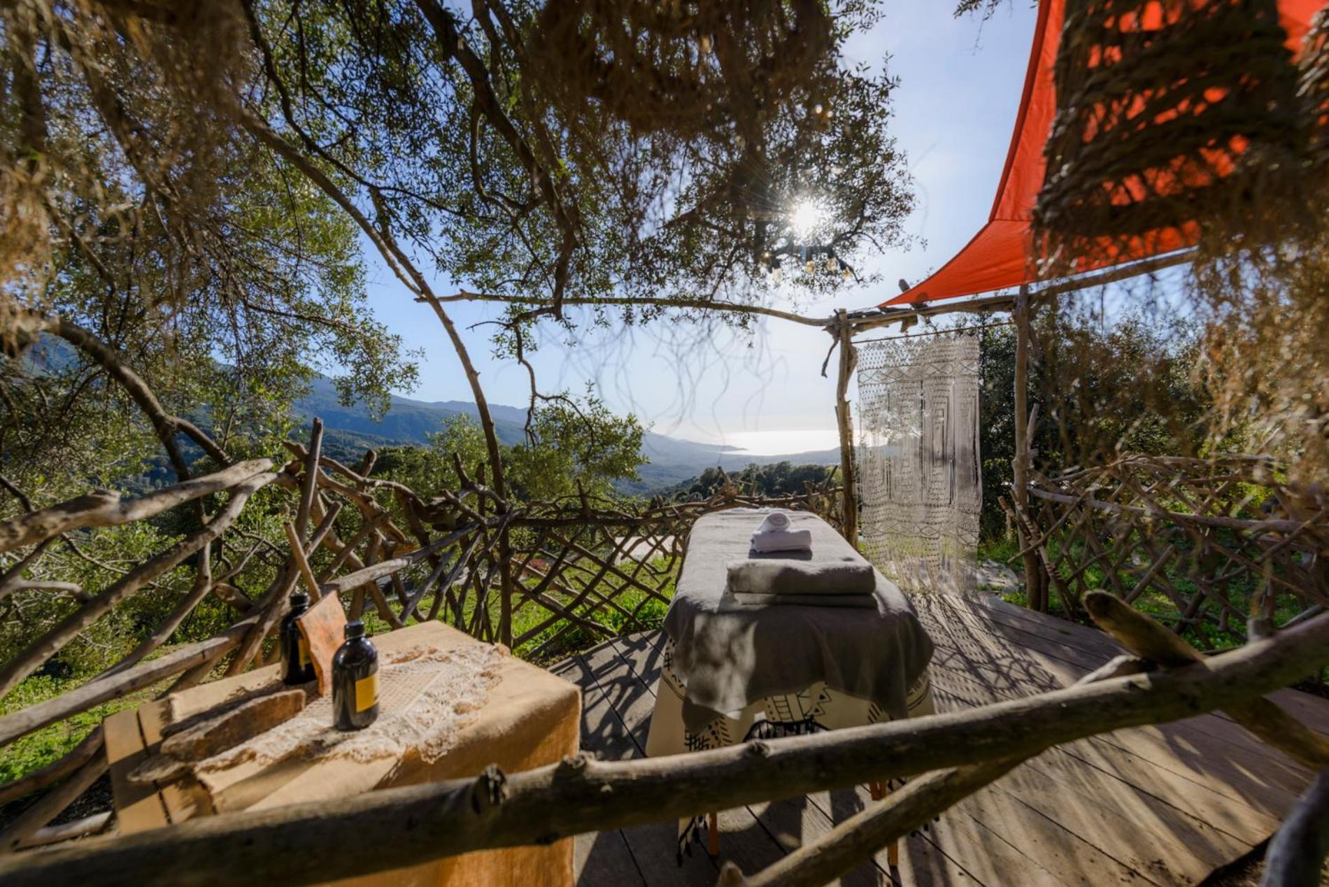 Terre De Maquis, Maison D'Hotes Vue Mer Corse Sari-D'orcino Esterno foto