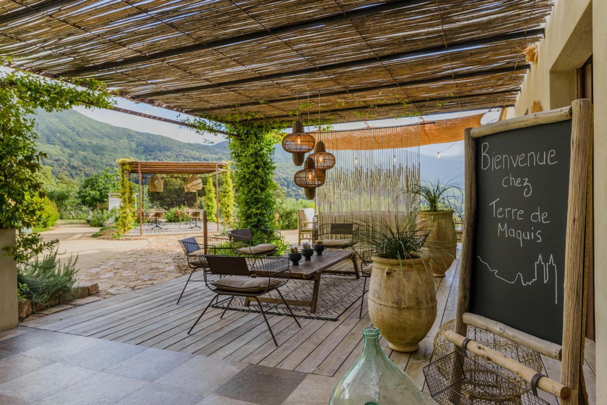 Terre De Maquis, Maison D'Hotes Vue Mer Corse Sari-D'orcino Esterno foto