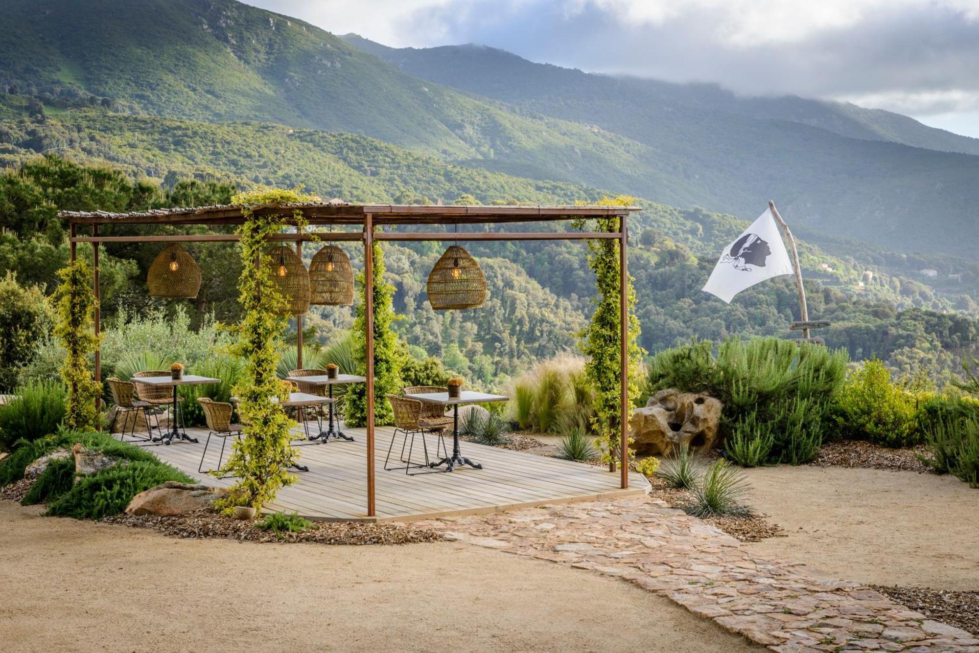 Terre De Maquis, Maison D'Hotes Vue Mer Corse Sari-D'orcino Esterno foto