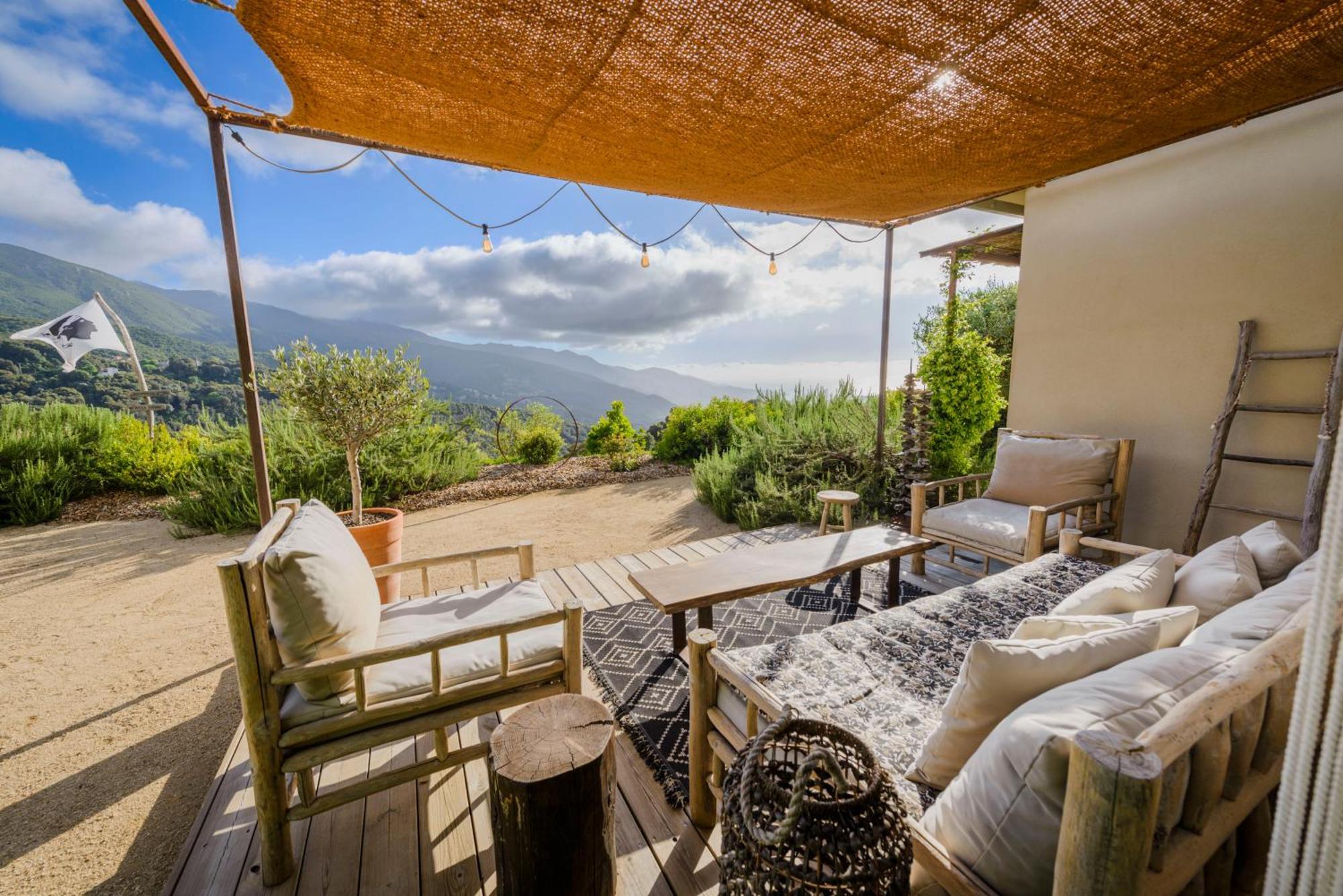 Terre De Maquis, Maison D'Hotes Vue Mer Corse Sari-D'orcino Esterno foto