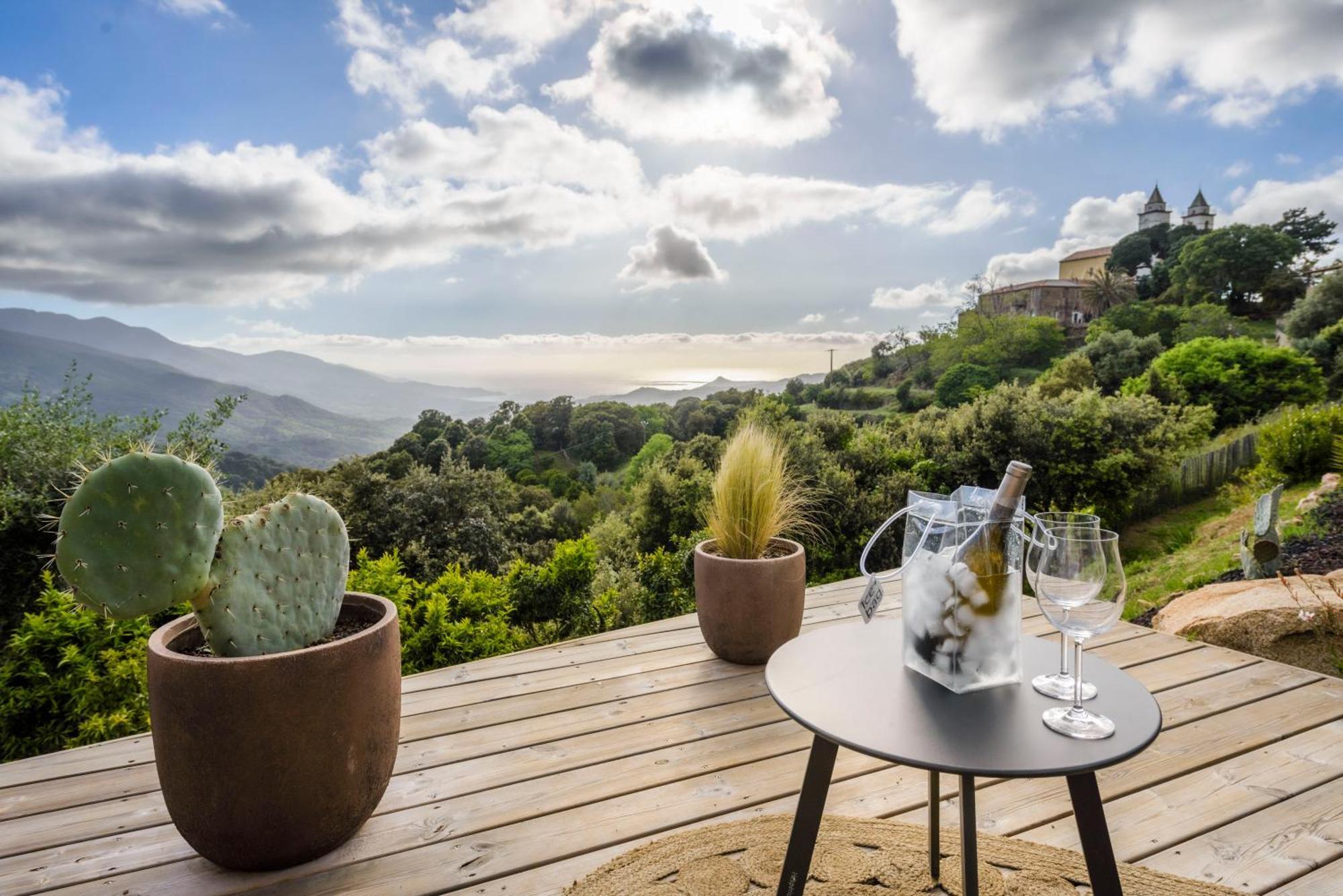 Terre De Maquis, Maison D'Hotes Vue Mer Corse Sari-D'orcino Esterno foto