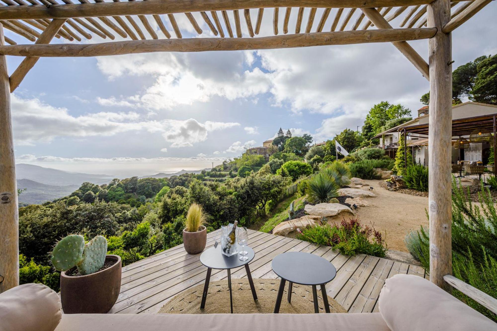 Terre De Maquis, Maison D'Hotes Vue Mer Corse Sari-D'orcino Esterno foto