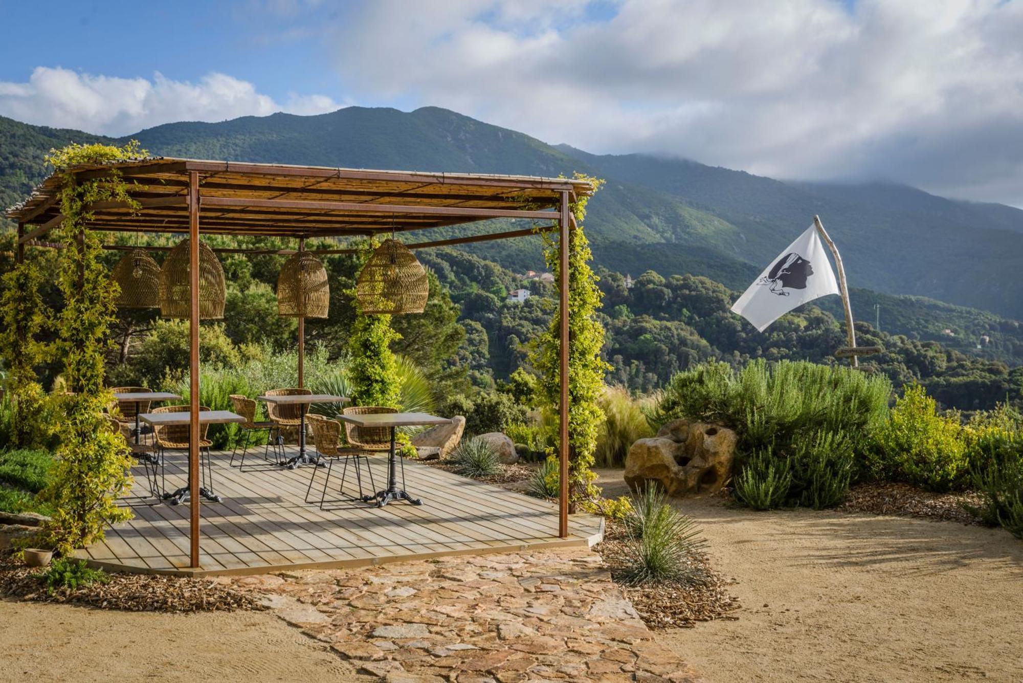 Terre De Maquis, Maison D'Hotes Vue Mer Corse Sari-D'orcino Esterno foto