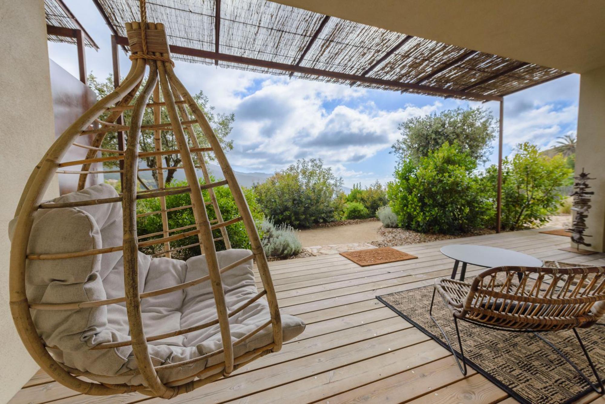 Terre De Maquis, Maison D'Hotes Vue Mer Corse Sari-D'orcino Esterno foto