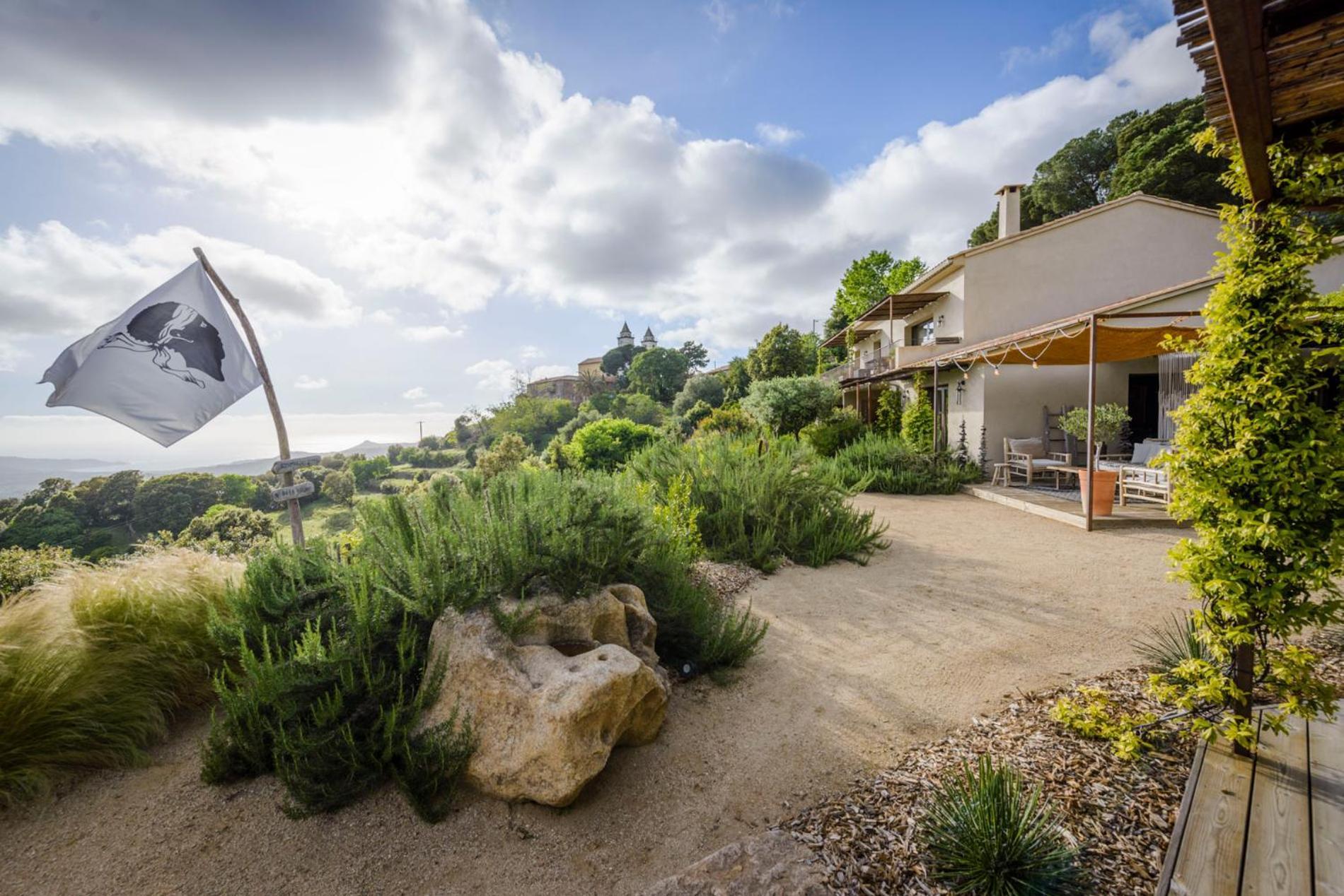 Terre De Maquis, Maison D'Hotes Vue Mer Corse Sari-D'orcino Esterno foto